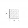 Nerezová štvorcová tyč 80x80 mm - ťahaná (1.4301/7)_2
