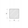 Nerezová štvorcová tyč 10x10 mm - ťahaná (1.4571)_2