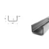 Nerezový U profil 65x160x65x7,5x10,5