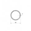 Nerezová rúra brúsená 30x2_2