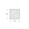 Nerezová tyč štvorcová 20x20 mm (1.4301/7)_2