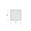Nerezová tyč štvorcová 70x70 mm (1.4301/7)_2