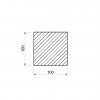 Nerezová tyč štvorcová 100x100 mm (1.4301/7)_2