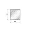 Nerezová tyč štvorcová 120x120 mm (1.4301/7)_2